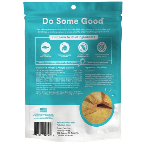 Open Farm Dehydrated Cod Fish Dog Treats 2oz - Poudre Pet and Feed Supply